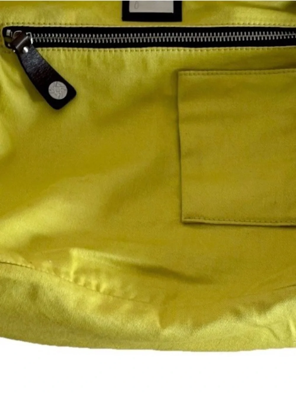 Petunia Pickle Bottom Brown Pierced Leather Floral Lime Lining Diaper Bag Tote